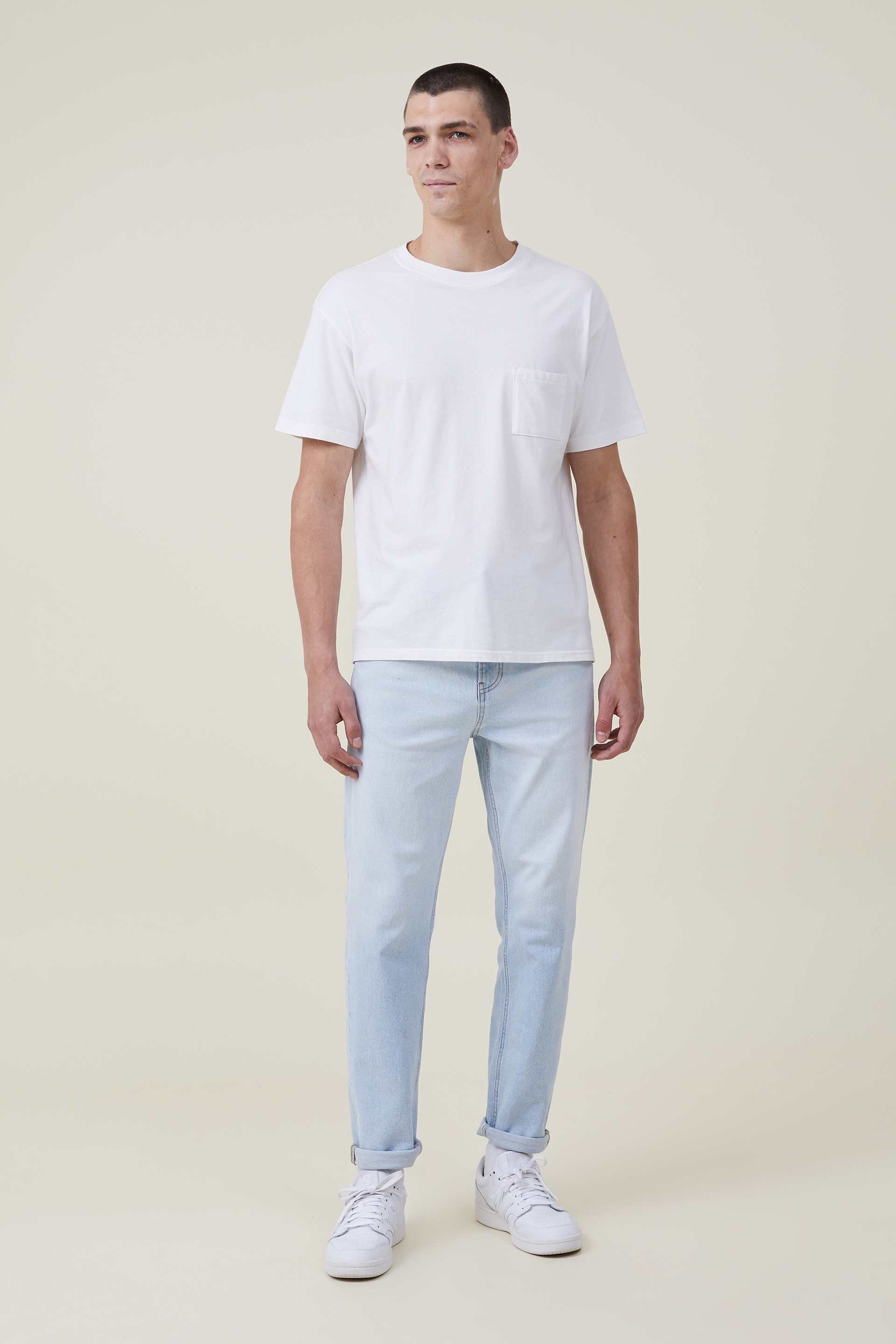 Cotton On Men - Relaxed Tapered Jean - Salty blue
