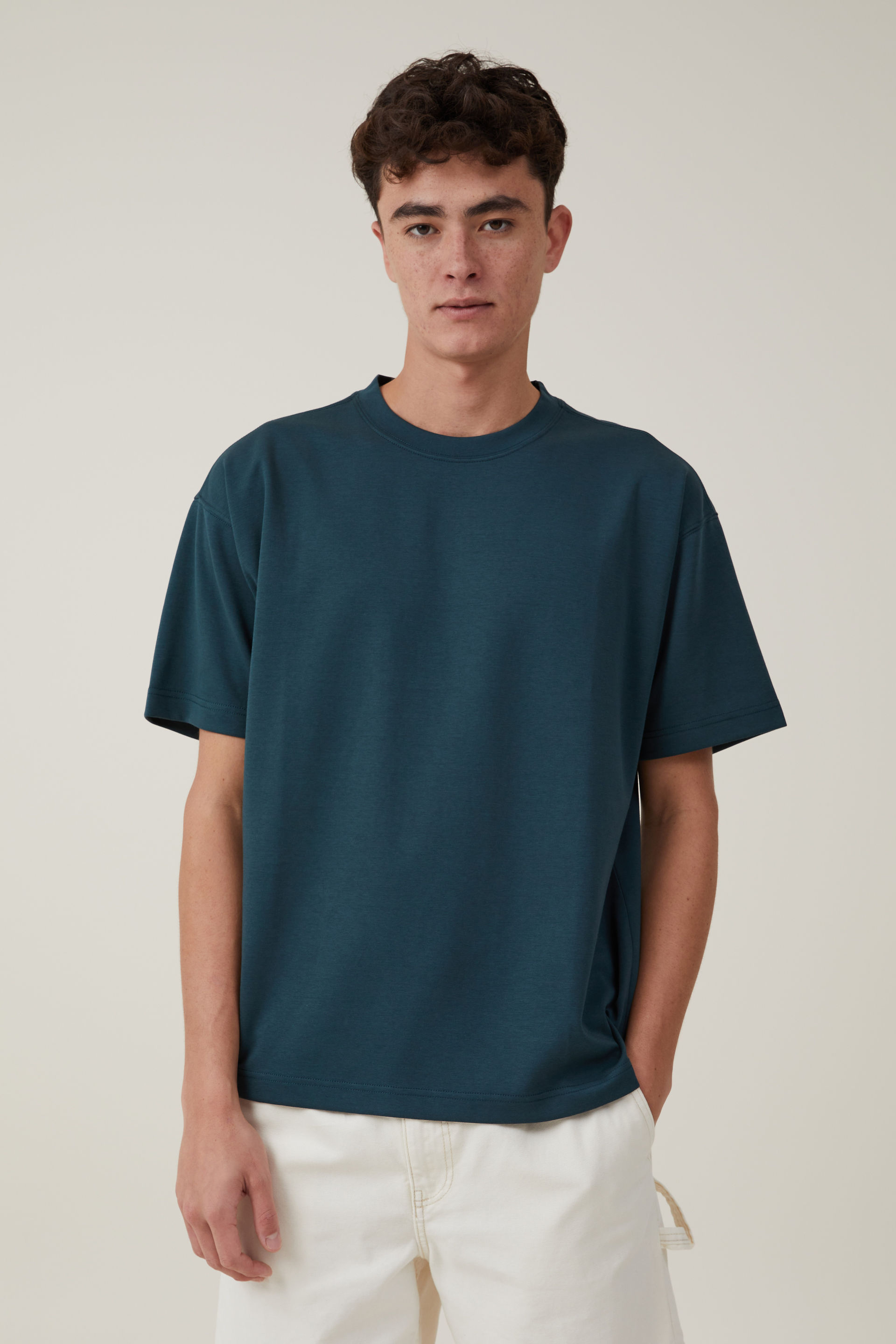 Cotton On Men - Hyperweave T-Shirt - Deep sea teal