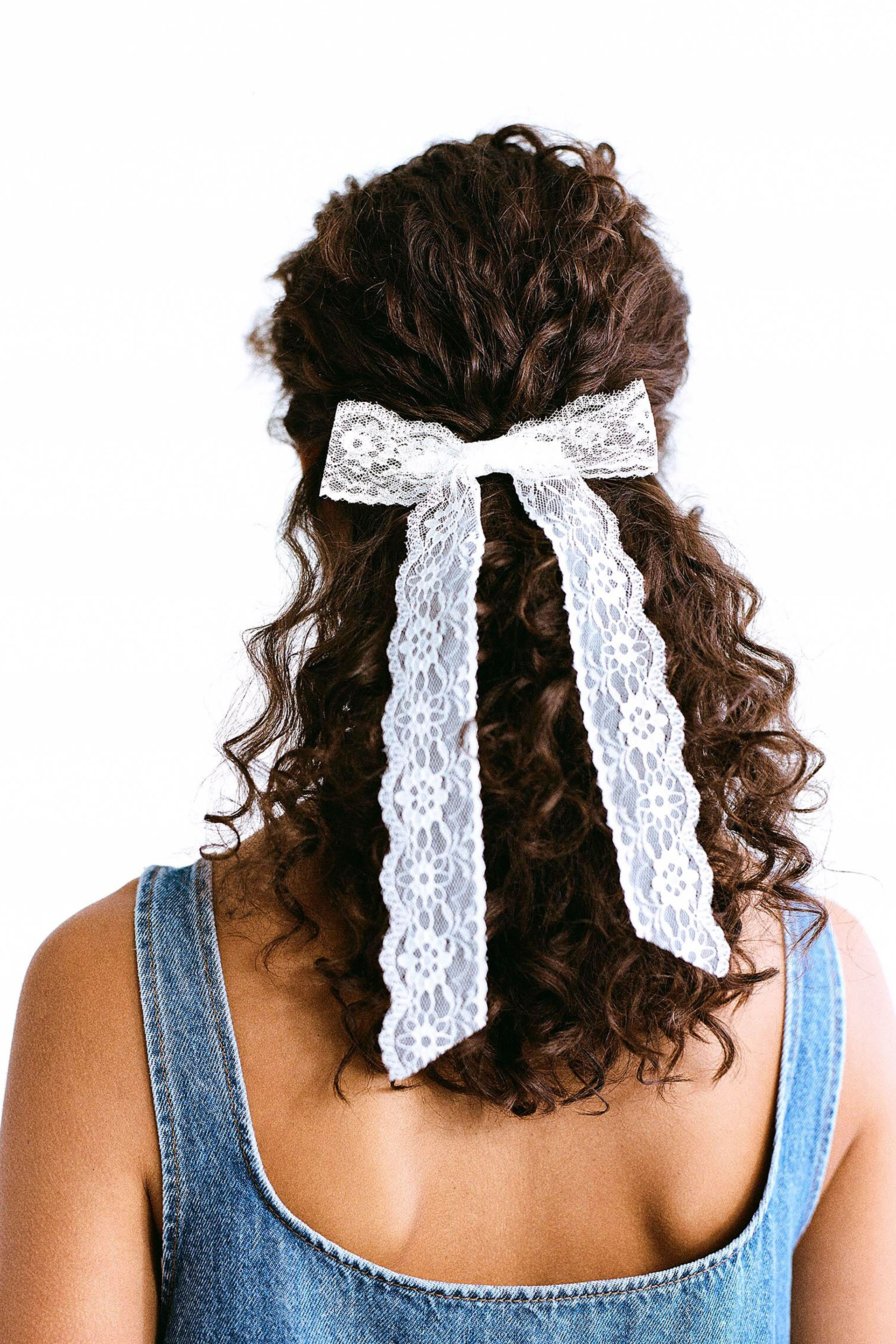 Rubi - 2Pk Harper Hair Bows - White lace