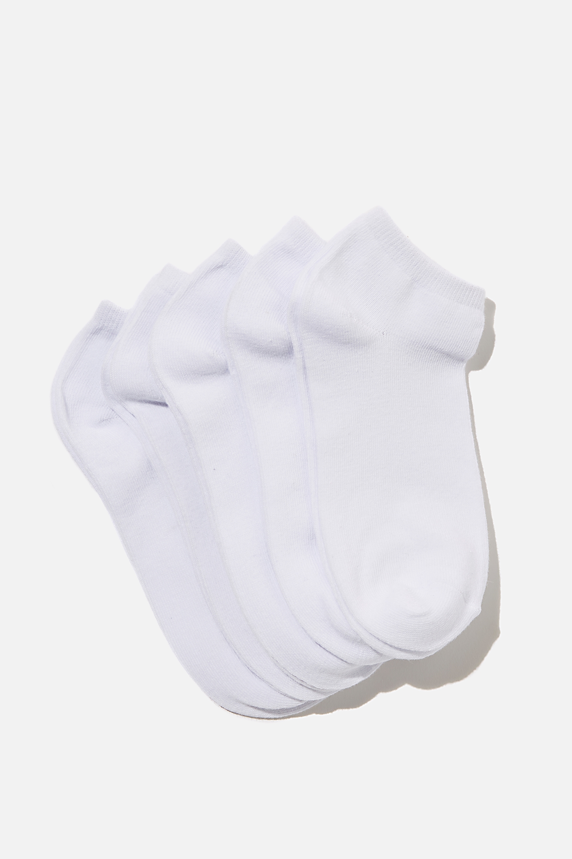 Rubi - 5Pk Ankle Sock - White