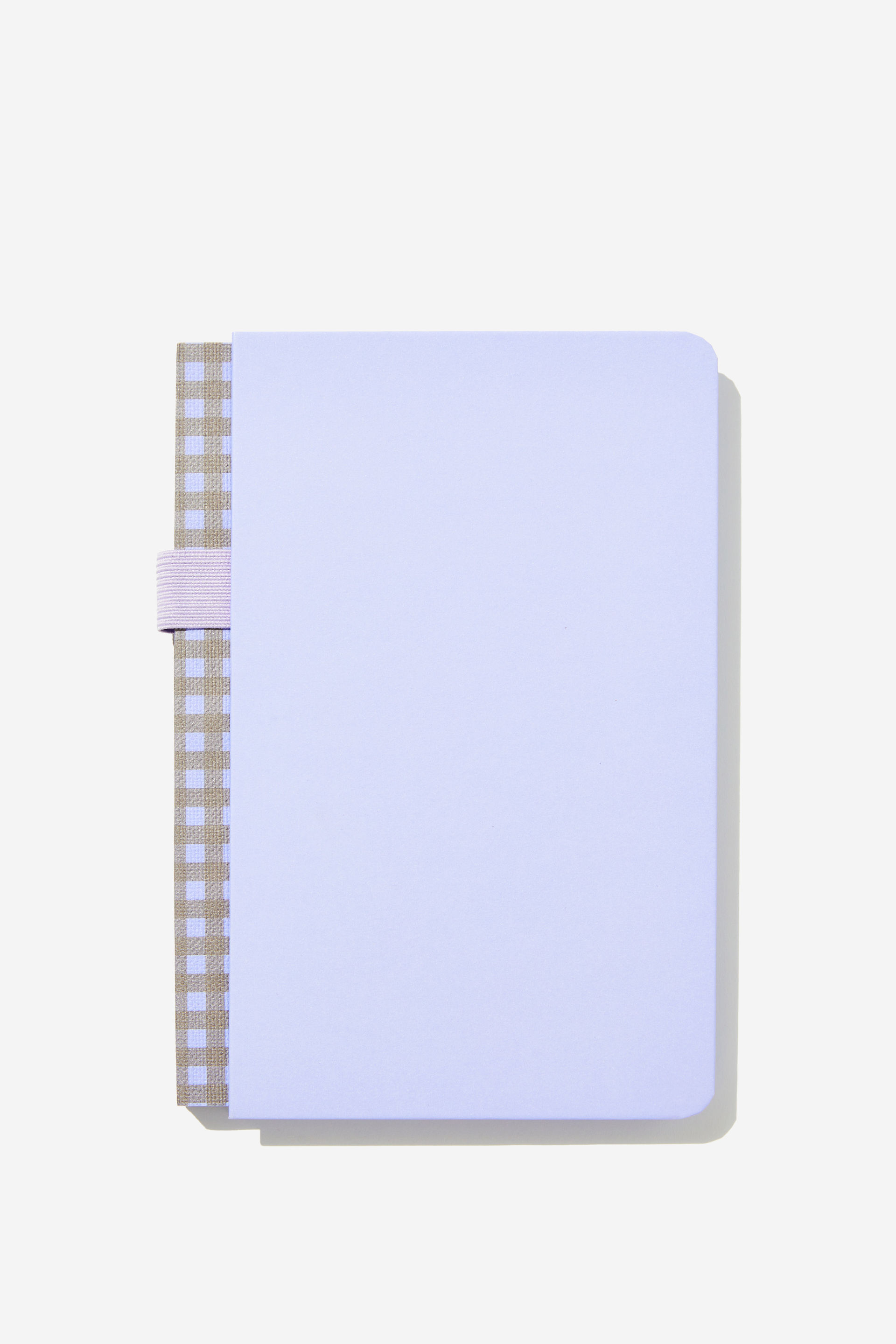 Typo - A5 Parker Notebook - Soft lilac gingham