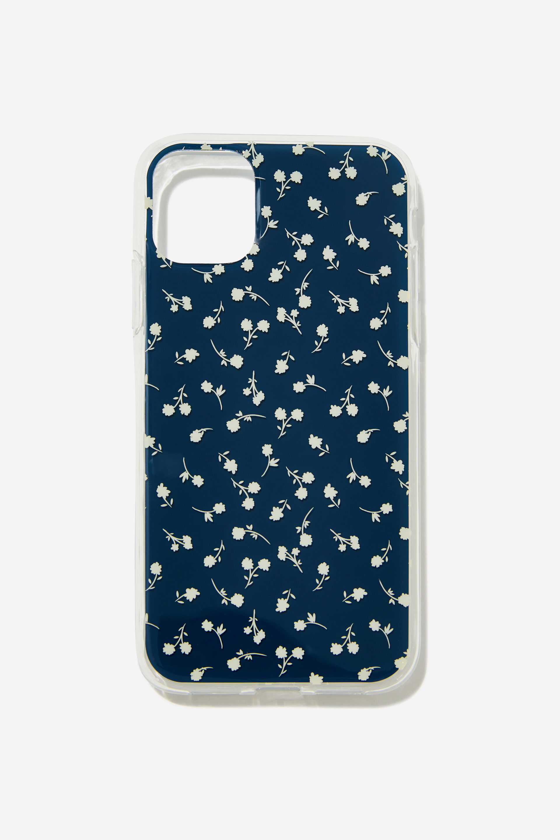 Typo - Graphic Phone Case Iphone 11 - Ditsy floral navy