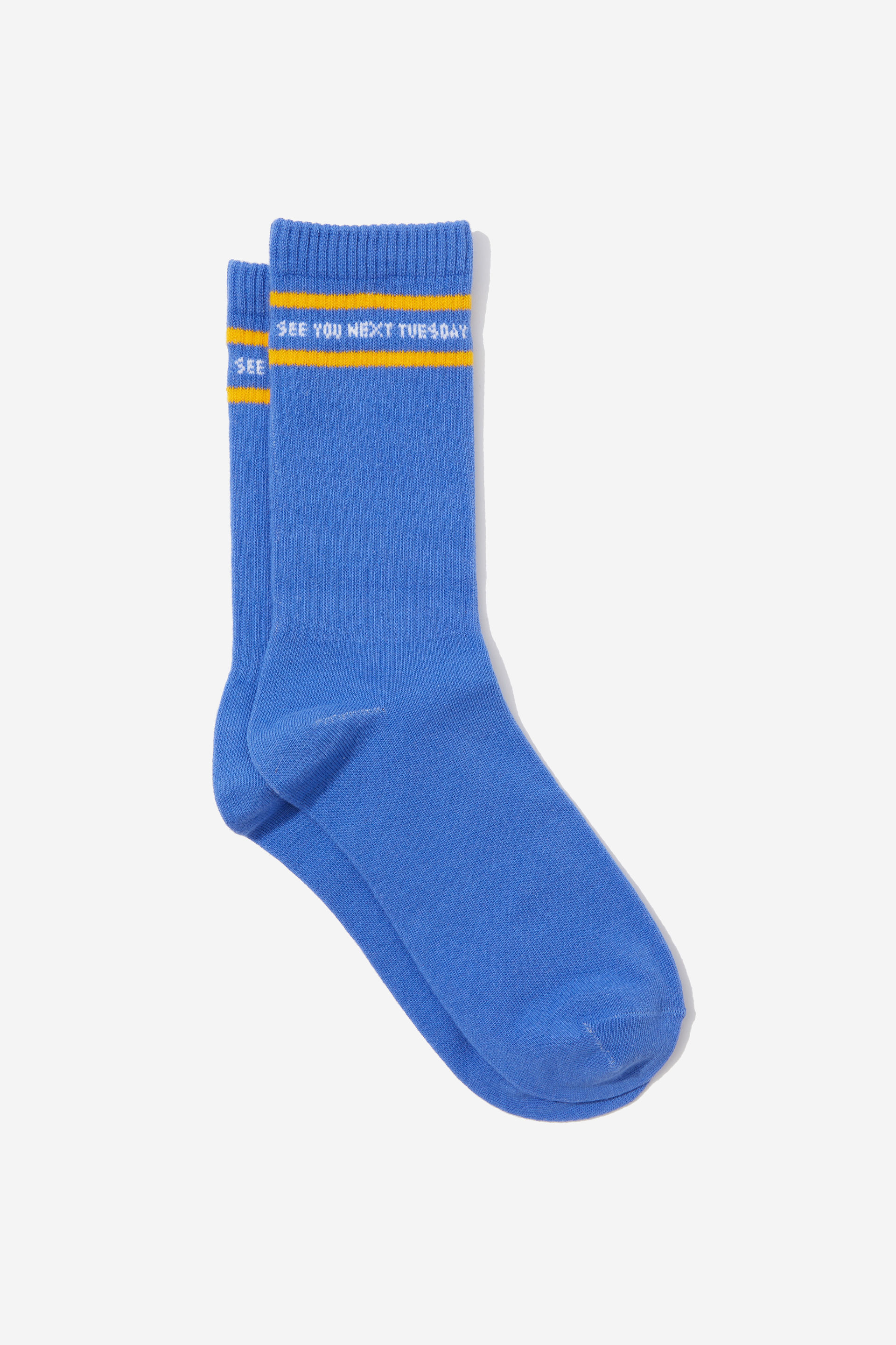 Typo - Socks - See you next tuesday blue!!
