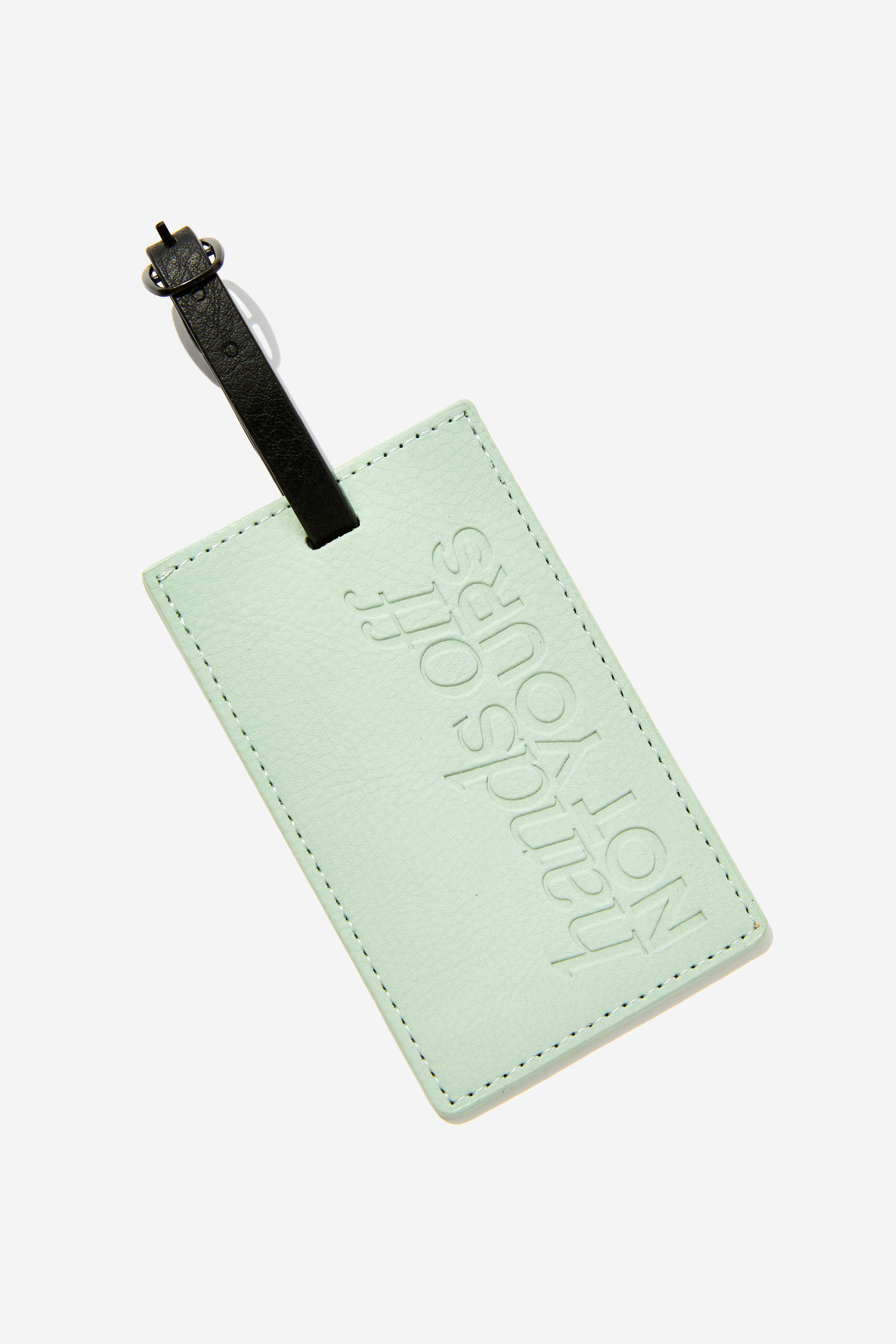 Typo - Off The Grid Luggage Tag - Hands off/ smoke green