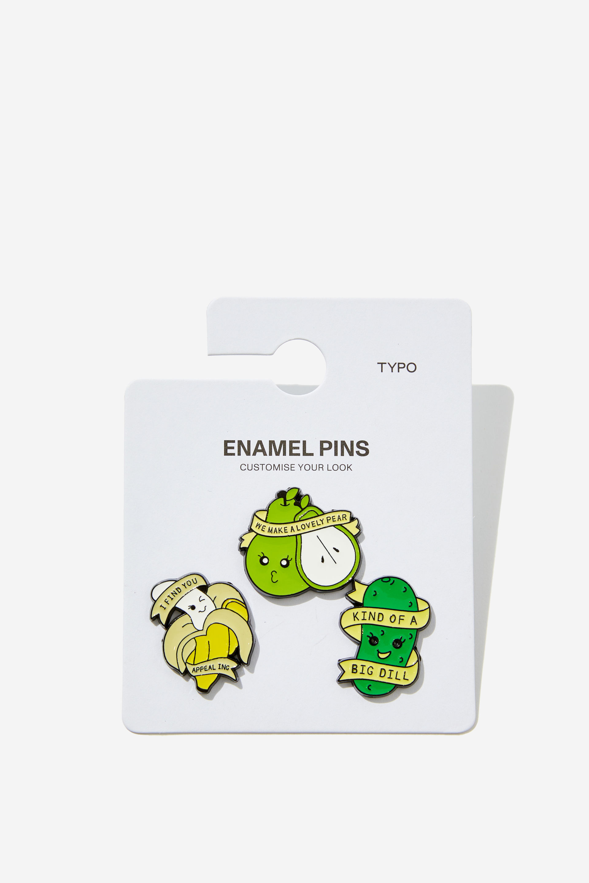 Typo - Enamel Pins 3Pack - Fruity friends