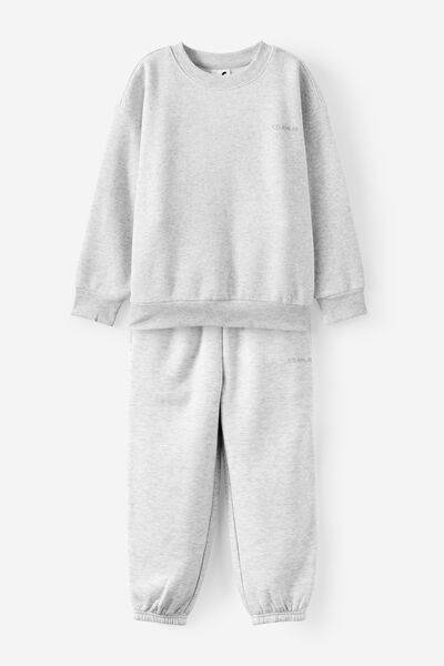 Oversized Sweatshirt & Relaxed Sweatpant Set, 