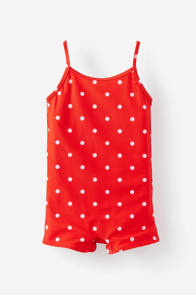 Girls Swim Playsuit & Zip Thru Hooded Towel Set, 