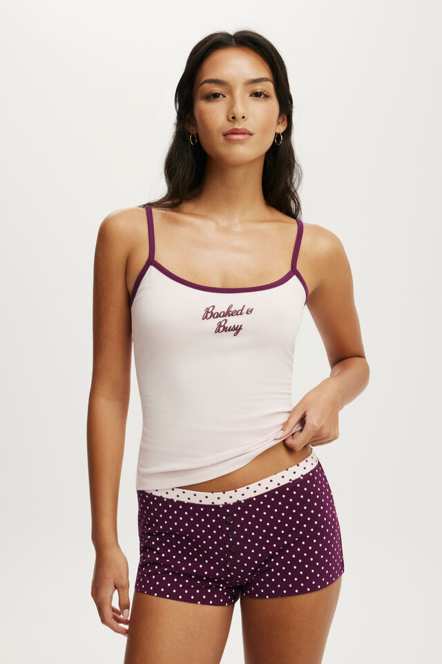Dreamy Soft Set - Peyton Polka Dot Blackcurrant/Pink Kiss, 