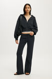 Women's Zip Through Hoodie & Low Rise Bootleg Sweatpant,  - example image 1