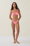 High Side Brazilian Seam Bikini Bottom, MALIBU PINK CRINKLE - alternate image 4
