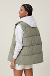 The Recycled Mother Puffer Vest 2.0, DUSTY KHAKI - alternate image 3