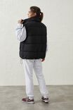 The Recycled Mother Puffer Vest, BLACK