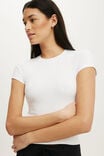 Ultra Soft Fitted Tshirt, WHITE - example image 2