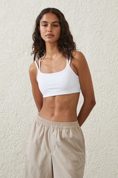 Buy Cotton On Body Recycled Strappy Sports Crop Bra 2023 Online
