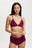 Rara Ruffle Cheeky Brief, BOYSENBERRY - alternate image 4