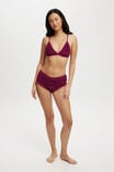 Rara Ruffle Triangle Bralette, BOYSENBERRY - alternate image 4