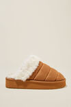 Quilted Platform Mule, MAPLE SYRUP - alternate image 1