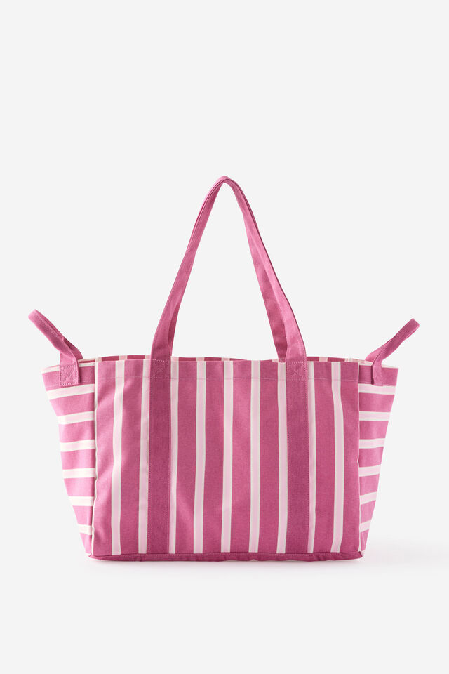 Stripe Carry All Tote, SUNDRIED ROSE STRIPE