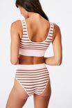 Seamfree Reversible Crop With Cups, VINTAGE STRIPE
