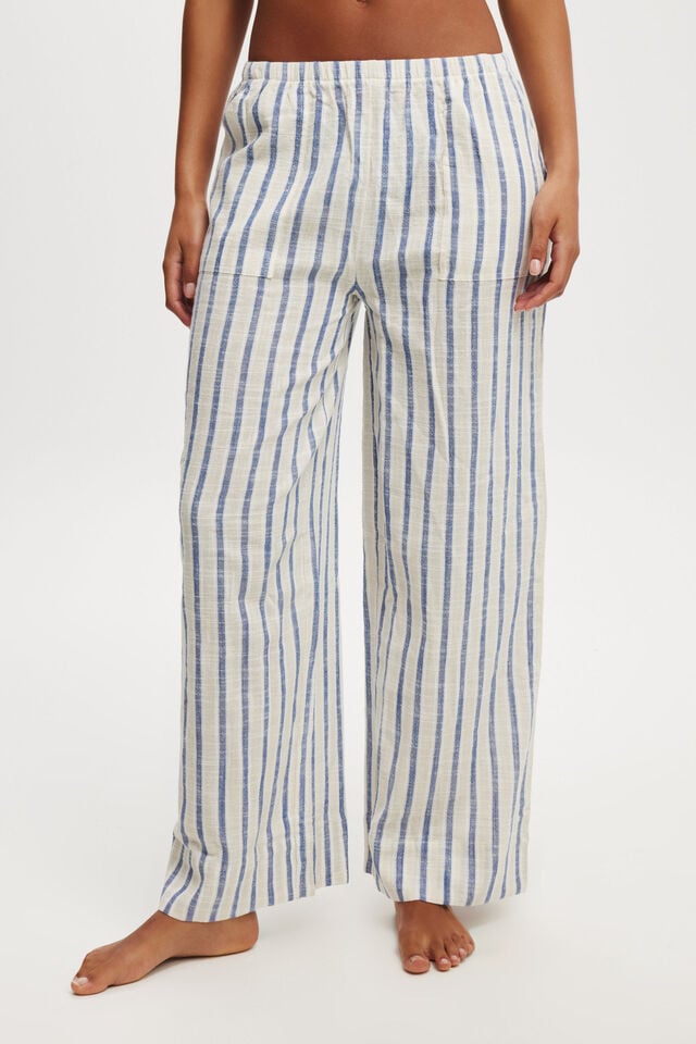 Relaxed Pocket Beach Pant, BLUE/NATURAL STRIPE