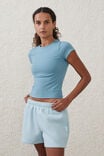 Ultra Soft Fitted Tshirt, STONE BLUE - alternate image 1