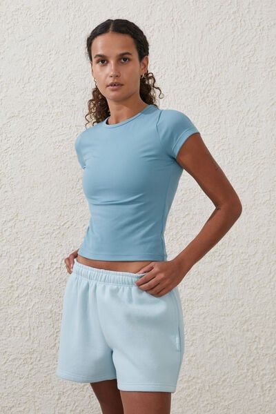 Ultra Soft Fitted Tshirt, STONE BLUE