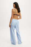 Personalised Boyfriend Boxer Pant, LIGHT BLUE/WHITE STRIPE CONTRAST - example image 3