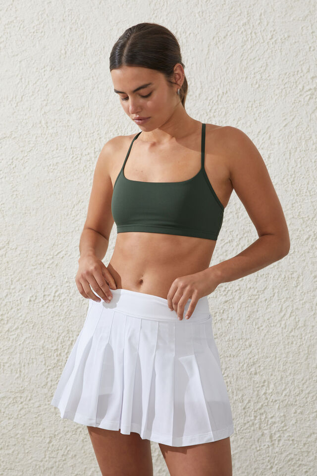 Saia - Ultra Soft Pleat Skirt, WHITE