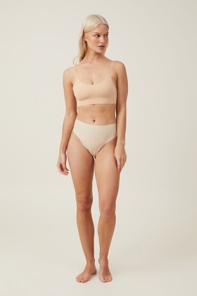 The Invisible High Waist G-String Brief, FRAPPE