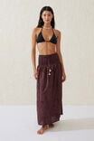 The Vacation Maxi Skirt, WILLOW BROWN PALM TREE - alternate image 1