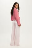 Super Soft Waffle Wide Leg Pant, PINK KISS - example image 3