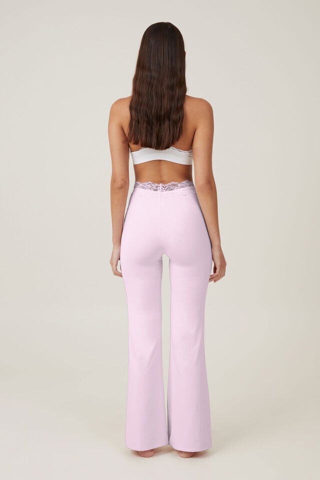 Calça Flare - Soft Lounge Lace Flare, TENDER TOUCH PINK