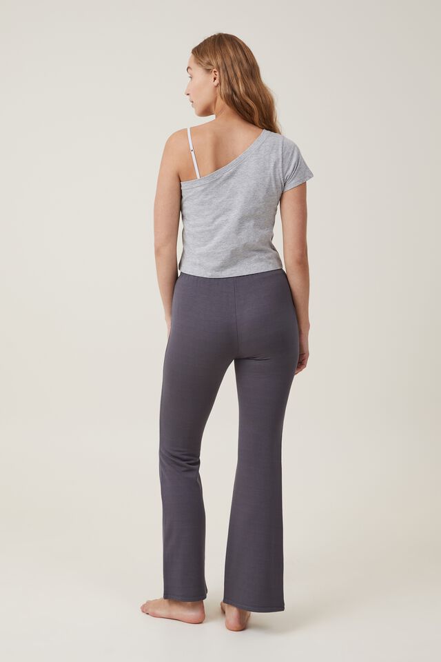 Relaxed Flare Lounge Pant, GREY SHADOW