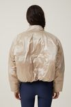 The Recycled Mother Puffer Bomber Jacket, WHITE PEPPER - alternate image 3