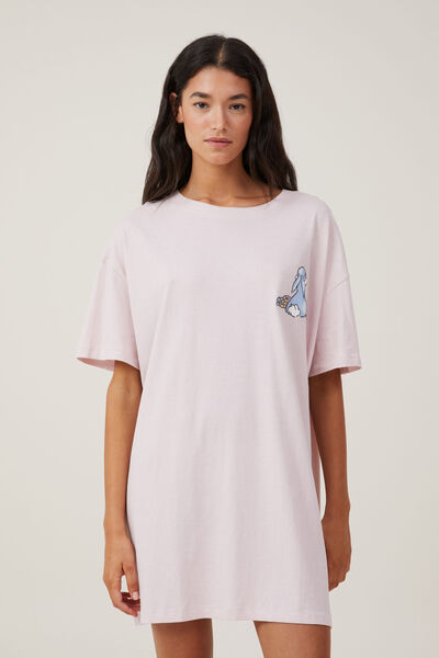 90S Graphic T-Shirt Nightie, LCN DIS / BAMBI THUMPER AND MISS BUNNY