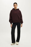 Plush Premium Graphic Raglan Hoodie, ITALIAN PLUM/OFF SEASON - example image 4