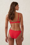 Full Bikini Bottom, LOBSTER RED CRINKLE - alternate image 3