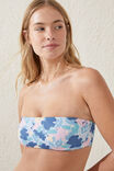 Bandeau Bikini Top, CELESTE FLORAL/BLUE - alternate image 2