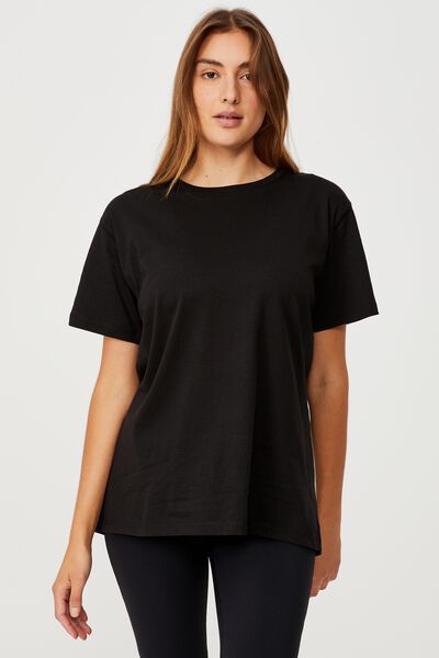 Active Organic Tshirt, BLACK