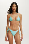 String Tie Side Brazilian Bikini Bottom, TANAGER TURQUOISE GLOSS - example image 4