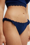 Organic Cotton Ruffle Bikini Brief, VOYAGE BLUE POINTELLE - alternate image 2