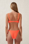 U Front Scoop Bikini Top, VIBRANT ORANGE CRINKLE - alternate image 3
