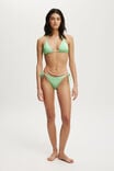 Slider Triangle Bikini Top, GEORGETTE FLORAL GREENS - alternate image 4