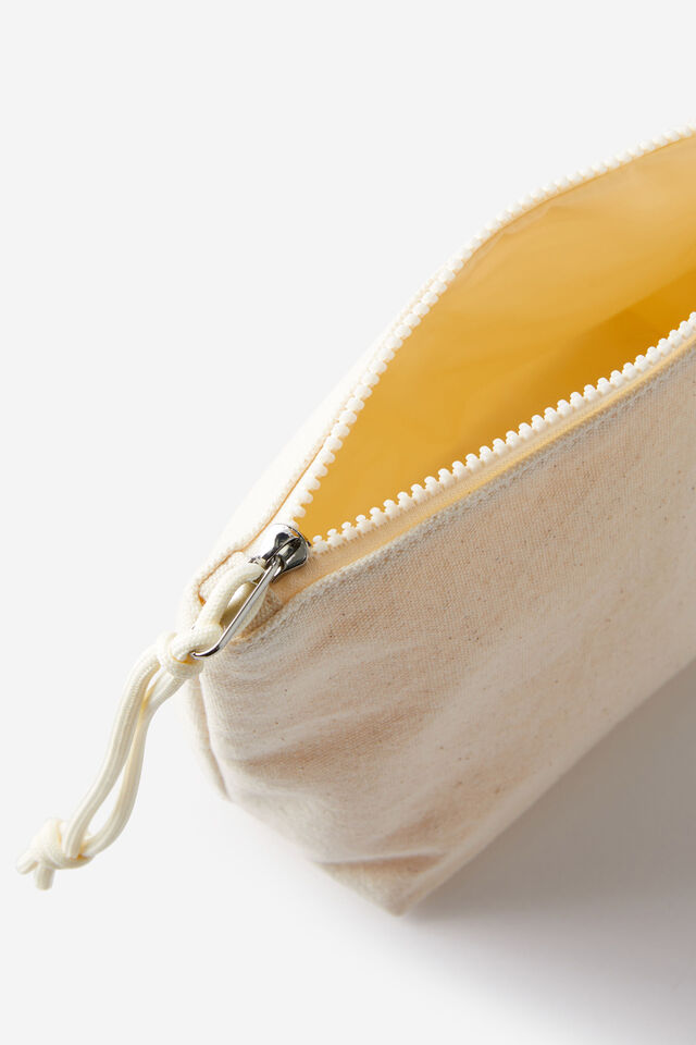 Body Canvas Bikini Bag, NATURAL