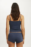 Dreamy Soft Pointelle Micro Short, STEELY BLUE - example image 3