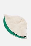 Reversible Sherpa Bucket Hat, RETRO GREEN