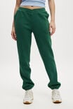 Plush Cross Front Sweatpant, SPORTY GREEN - alternate image 2