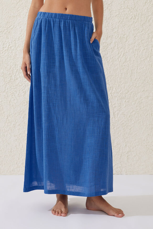 Beach Maxi Skirt, SPRING BLUE