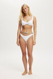 High Apex Bikini Top, WHITE JACQUARD - alternate image 4
