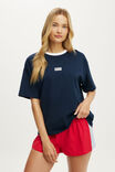 BT21 Active Graphic Tee, LCN BT21/PREP SPORT NAVY - example image 1